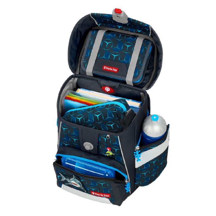 Step by Step SPACE SHINE Schulranzen-Set Shark Dexter